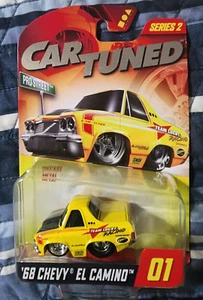 CAR TUNED ‘68 CHEVY EL CAMINO PRO STREET SERIES 2 HOBBY EXCLUSIVE YELLOW - Picture 1 of 2