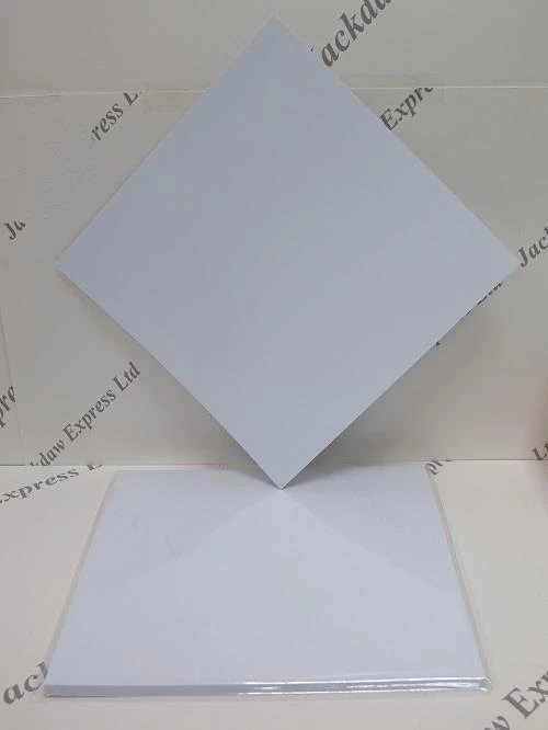 10 x Smooth White Card 300gsm 9"x9" 9 Inch Square 9x9" (fits Ribba Frame) JLH120 - Image 1 of 1