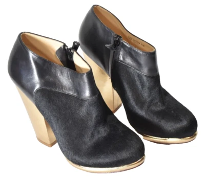 Botín para mujer Cole Haan Sophie de cuero negro pelo de becerro talla 7,5B nuevo sin caja Foto 1 de 4