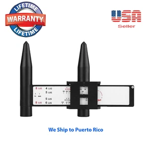 Wheel Bolt Pattern Gauge Tool 4 5 6 8 Lug Pattern Quick Measure Slide Hand Held⭐ - Picture 1 of 12