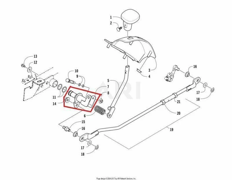 NEW OEM ARCTIC CAT VLX 700 SHIFT ACTUATOR Foto 1 de 1