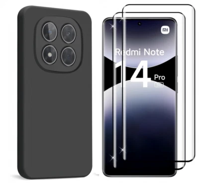 Coque TPU NOIR pour Xiaomi Redmi NOTE 14 PRO 5G + 2 Verre trempé - Immagine 1 di 4