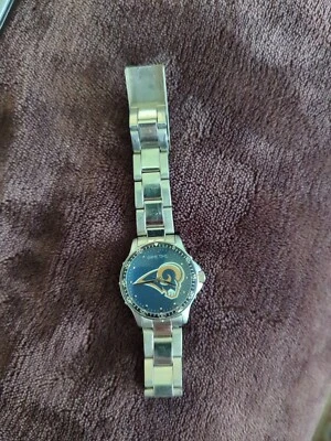 Reloj Game Time Los Angeles Rams de acero inoxidable para mujer  Foto 1 de 4