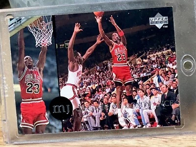 Michael Jordan Upper Deck Rare Air #89 MENENDEZ BROTHERS In Background Courside - Image 1 of 4