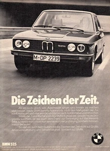 3w6188/old advertising from 1974 - BMW 525 - the signs of the times. - Picture 1 of 1