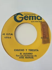 El Jilguero Chucho y Teresa / La Vida Es Una Carcajada GEMA 1072 VG #1600 - Picture 1 of 2