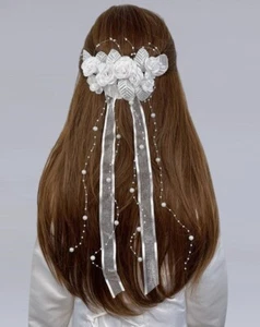 Decorazione per capelli decorazione per capelli per abito da comunione*28 - Foto 1 di 1