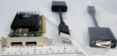 HP NVIDIA NVS 310 SFF PCIe x16 Dual DisplayPort to DVI Windows 10 Video Card - Image 1 of 4