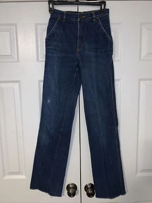 Pantalones de mezclilla desgastados de cintura alta Gloria Vanderbilt para Murjani de colección años 70 difíciles de encontrar talla 6 Foto 1 de 4