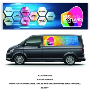 Mwb Van Panel Wrap Kit Sign Writing Vehicle lettering Livery signs - Picture 1 of 3