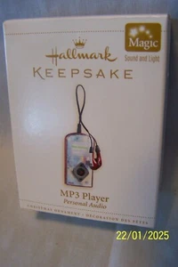 HALLMARK KEEPSAKE ORNAMENT MP3 PLAYER SOUND AND LIGHT 2006 BATTERY OPERATED NIB - Picture 1 of 2