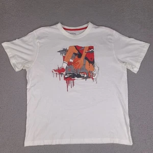 And1 T-Shirt Mens XXL White Basketball Crossover Dribble Melting - Picture 1 of 16