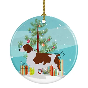 Welsh Springer Spaniel Merry Christmas Tree Ceramic Ornament BB2918CO1 - Picture 1 of 2