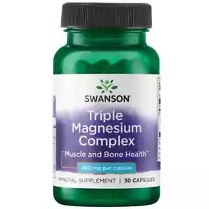 Swanson Triple Magnesium Complex 400 mg 30 Capsules - Picture 1 of 1