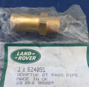 New Genuine Land Rover Defender, Series, Range Rover Pipe Coolant Union - 624091 - Picture 1 of 1