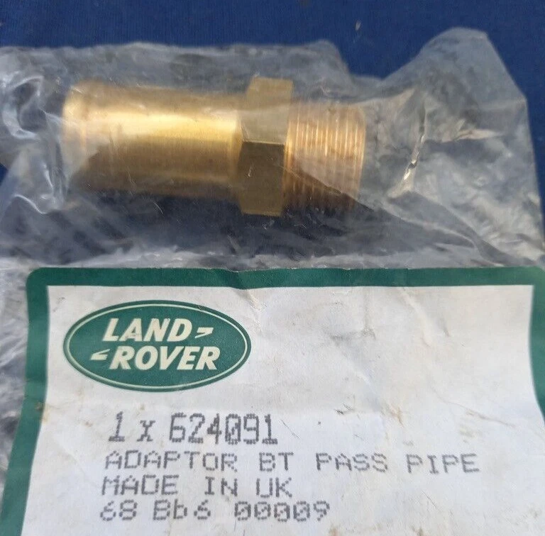 New Genuine Land Rover Defender, Series, Range Rover Pipe Coolant Union - 624091 - Image 1 of 1