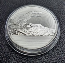 2019 Australia Next Generation Series Crocodile 2 oz 9999 Silver Coin~Perth Mint