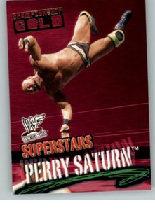 2001 Fleer WWE Wrestlemania Championship Gold #59 Perry Saturn