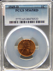 1949-D  PCGS MS65 RD RED Lincoln Wheat Back CENT #BF-273