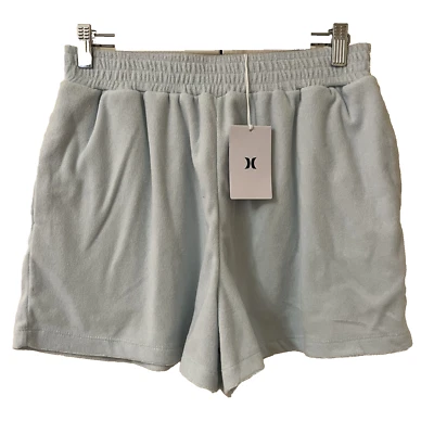 Nuevo con etiquetas Pantalones Cortos Hurley Talla M Azul Claro Teal Terri Toalla Cómodos Pantalones Cortos de Playa Suaves Foto 1 de 4