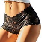Womens Sexy See-Through Sheer Lace Shorts Lingerie Boxer Briefs Underwear S-5Xl