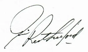 "Detroit Red Wings" Jim Rutherford Hand Signed 3X5 Card COA - Picture 1 of 2