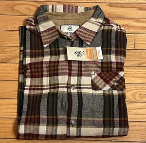 Legendary Whitetails Mens Buck Camp Flannel Shirt Size L Cedar Plaid - Picture 1 of 8