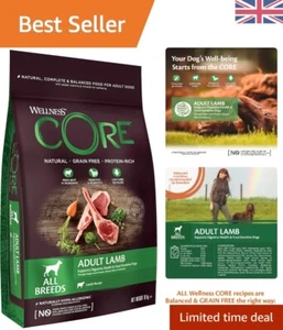 Natural Adult Lamb Dry Dog Food, 10kg - Grain-Free, Heart Healthy Nutrition - Picture 1 of 8