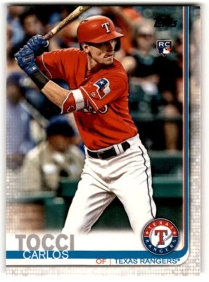 2019 Topps Carlos Tocci #TR-16 Texas Rangers - Image 1 of 2