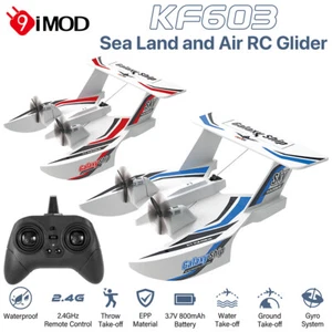 KF603 RC Avión 2.4G 3CH Radio Control Avión Mar Tierra Avión Planeador Avión Juguetes - Imagen 1 de 27