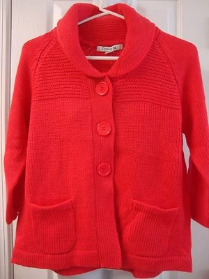 NWT Women's FOREVER 21 cardigan pink 3/4 sleeve sweater, M - Image 1 of 3