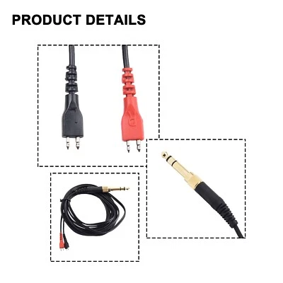 Kopfhörer Kabel Audiokabel Für Sennheiser-HD25/HD560/HD540/HD480/HD430/414/HD250 - Bild 1 von 4