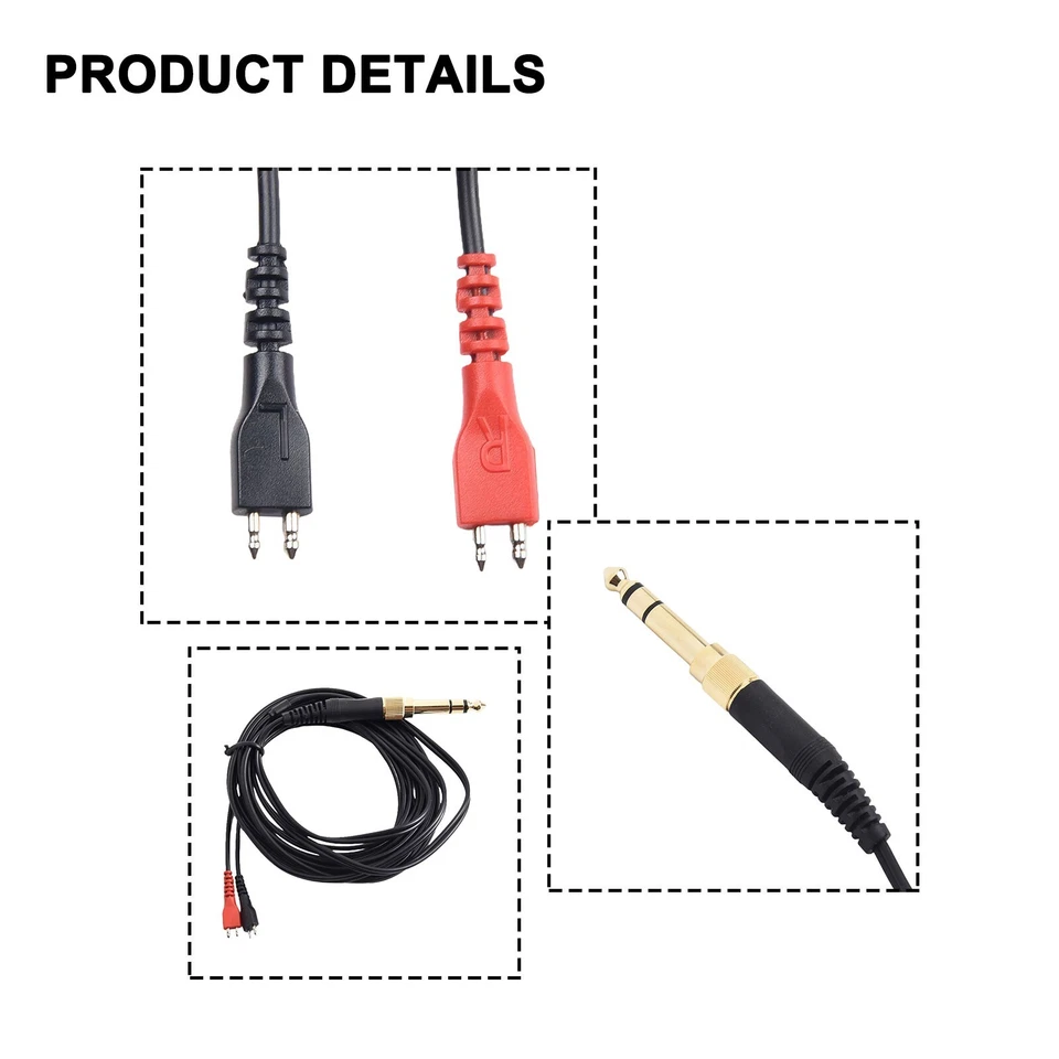 MARKENLOS Kopfhörer Kabel Audiokabel Für Sennheiser-HD25/HD560/HD540/HD480/HD430/414/HD250