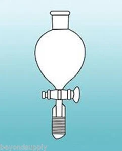 Lab Glass Globe Shaped  shape separatory separation funnel 500ml  24/40 new - Picture 1 of 3