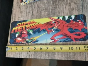 Letrero de pared de metal Super Metroid clásico arcade carpa pancarta 4x12 - Imagen 1 de 1