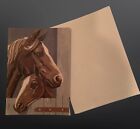 Paint By Number Print Horses c. 1950 Greeting Card c. 2001