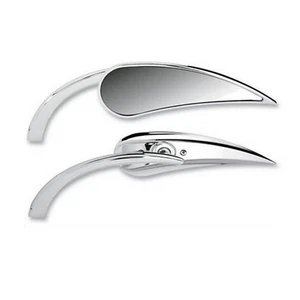 Chrome Rear view Mirrors Harley Softail Custom Electra Glide Sportster 833 1200 - Picture 1 of 4