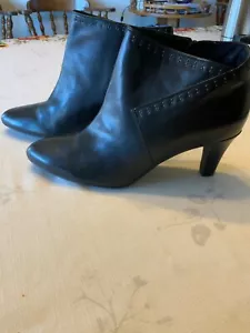 Clark's Leather black Ankle Boots-New! 8 1/2M - Picture 1 of 5