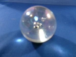 Grande tiratore vintage in marmo vetro trasparente con bolle 1/12" - Foto 1 di 5