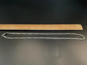 Silber Gliederkette, 925, 20" lang, 4 mm breit, Italien, Figaromuster - Bild 1 von 2