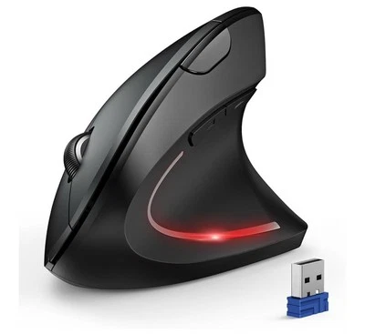 TECKNET Ergonomic Mouse 4800 DPI Wireless Vertical Mouse with 5 Adjustable DP... - Image 1 of 4