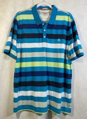 Penguin An Original By Mussingwear Men Polo Size XXL Multicolor Short Sleeve - Image 1 of 4
