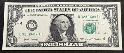 2017 A Unc. Cleveland $1 Bill Mis-stamped 8 Green Ink Error & Gas Pump Error - Image 1 of 2