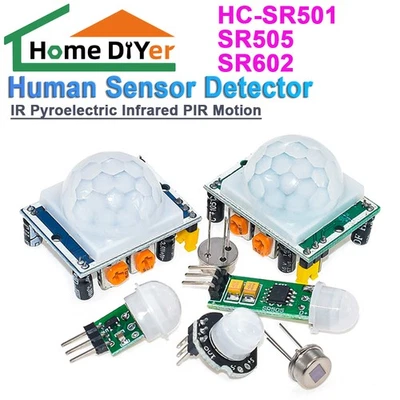 HC-SR501 SR505 SR602 IR Pyroelectric Infrared PIR Motion Human Sensor Detector - Image 1 of 4