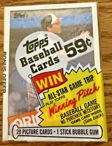 Paquete de violonchelo Topps 1985 sellado sin abrir Cal Ripken en la parte superior.  Béisbol HOF - Imagen 1 de 2
