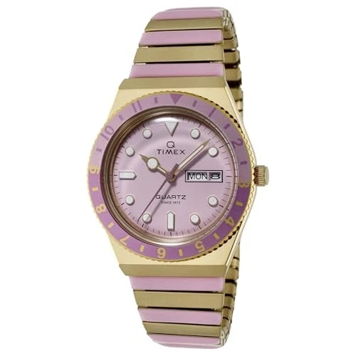 TIMEX Q TW2W87600 Unisex Watch Quartz Movement 50M Water Resistance Pink Dial - Image 1 of 1