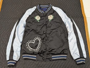 COACH  X  KEITH HARING  REVERSIBLE SATIN JACKET WOMEN'S Small - Picture 1 of 12