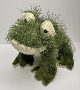 Ganz Webkinz Frog Plush Stuffed Animal Toy 8" Green Fuzzy Soft Collectible - Picture 1 of 9