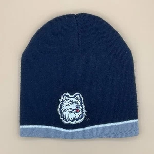 UCONN University Of Connecticut Huskies Beanie Mütze OS NCAA grau weiß blau - Bild 1 von 6