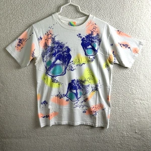 Surf GEAR Mens M All Over Print Double Sided Vnt 80/90's T Shirt Single Stitch - Picture 1 of 10